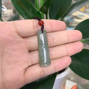 Statement Pendant Necklace Authentic Jade Pendant Natural Burmese Jadeite Genuine Grade A