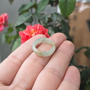 5US Jade Ring Natural Burmese Jadeite Genuine Grade A