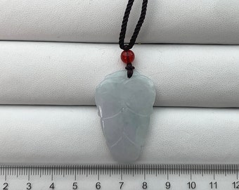 本物の葉型翡翠ペンダント 天然ビルマ産翡翠 グレードA - Etsy 日本