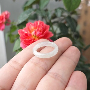5US Jade Ring Natural Burmese Jadeite Genuine Grade A