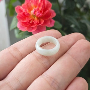 1.5US Jade Ring Natural Burmese Jadeite Genuine Grade A