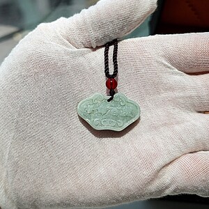Statement Pendant Necklace Authentic Jade Pendant Natural Burmese Jadeite Genuine Grade A