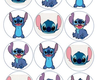Kitchen Décor Lilo and Stitch Printable Lilo and Stitch Cupcake Toppers ...