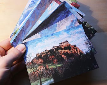 Conjunto de postales / Arte de Edimburgo