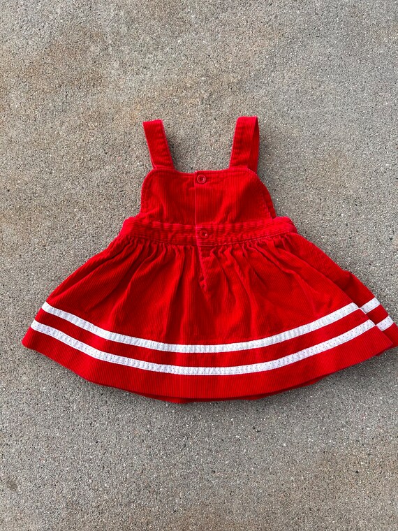 18 mo Vintage Corduroy Cat Dress Gem