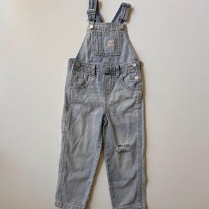 3T- Light Wash Toddler Overalls distressed Old Navy Workwear Carpenter Cargo Denim Overalls 100% cotton Classic overalls
