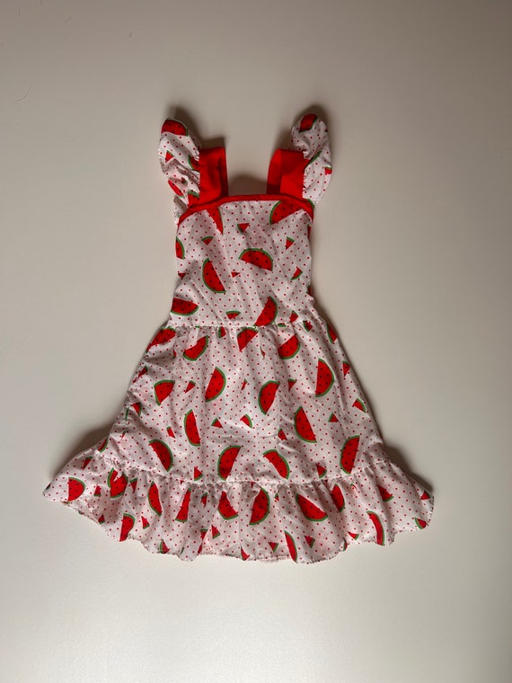 Kids sz 6- Vintage Watermelon Toddler Dress- Vinta
