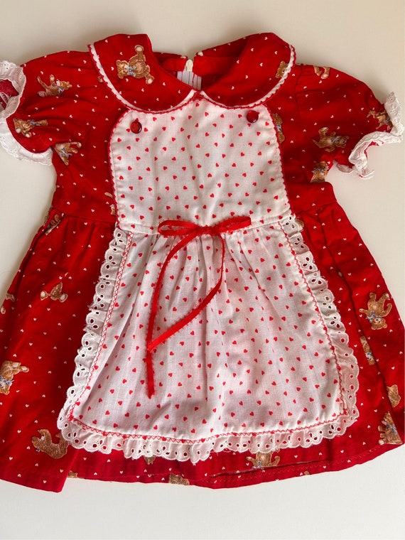 12-18mo- Vintage Teddy Bear Dress- Vintage Toddle… - image 3