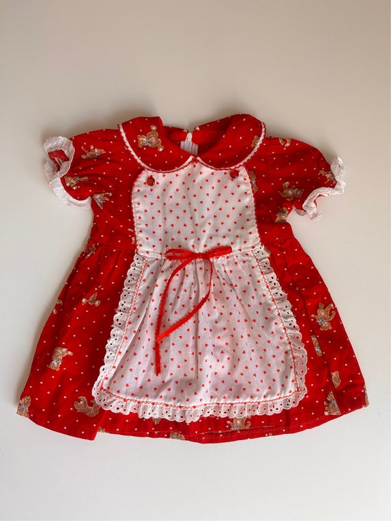 12-18mo- Vintage Teddy Bear Dress- Vintage Toddle… - image 2