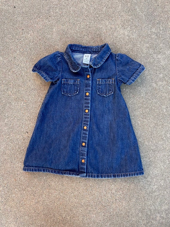 vintage 3t denim dress Gem