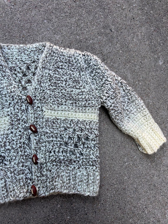 18-24 mo Vintage Football Sweater- Handmade Baby … - image 4