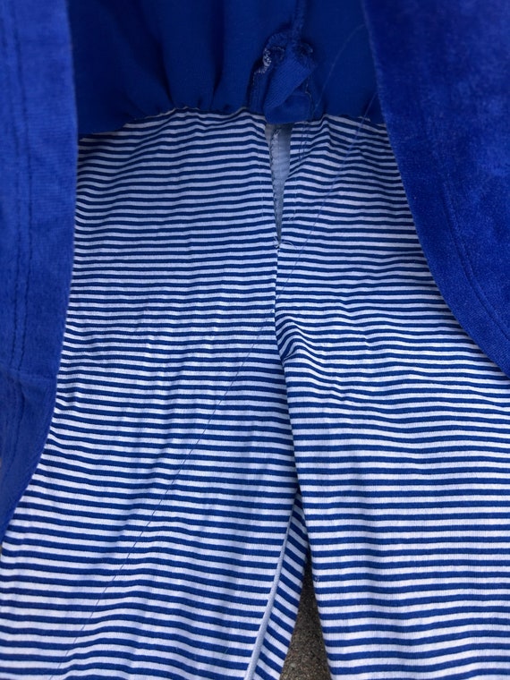 24 mo- Vintage Velvet Blue 2pc outfit - image 3