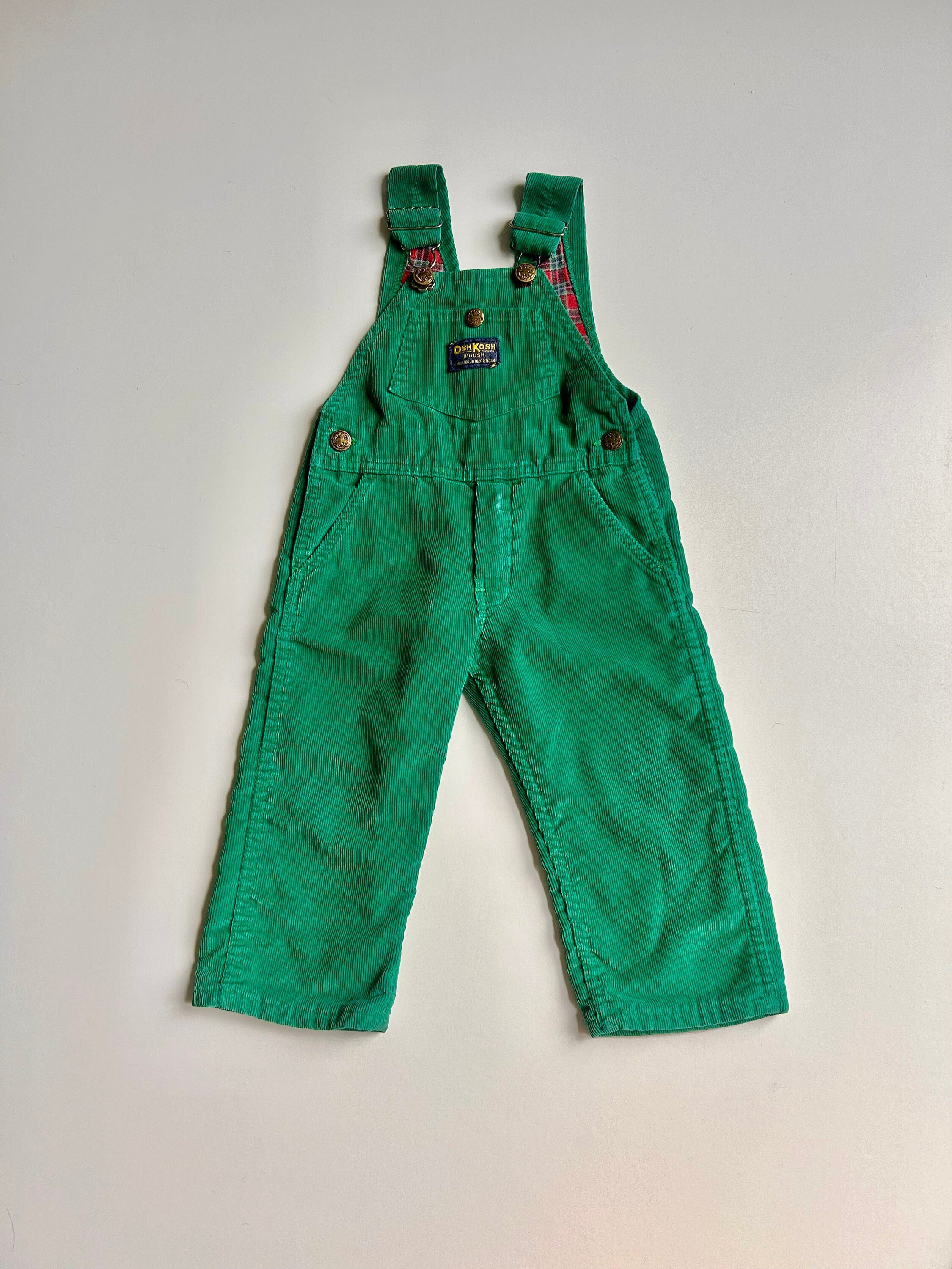 Cotton Corduroy Oshkosh Green Corduroy Overalls Oshkosh B'gosh