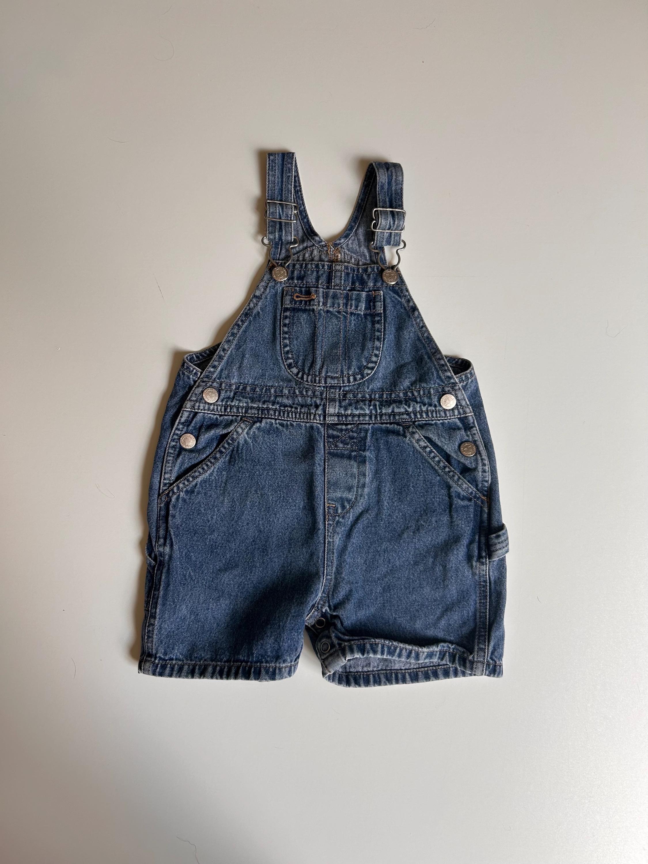 18 Mo- Vintage Classic Faded Glory Overalls Baby Overalls Denim