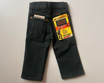 Size 1- Vintage Wrangler Pro Rodeo Jeans- Vintage Green Baby Wrangler Jeans - Deadstock NWT Cowboy Cut Wrangler Jeans