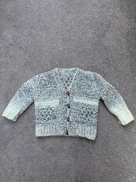 18-24 mo Vintage Football Sweater- Handmade Baby … - image 1