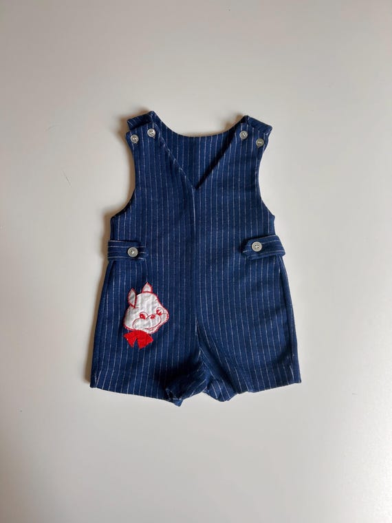 vintage usa ヘルステックス　ロンパース　オーバーオール Vintage Health-Tex Yellow Overalls 12 months Bears With