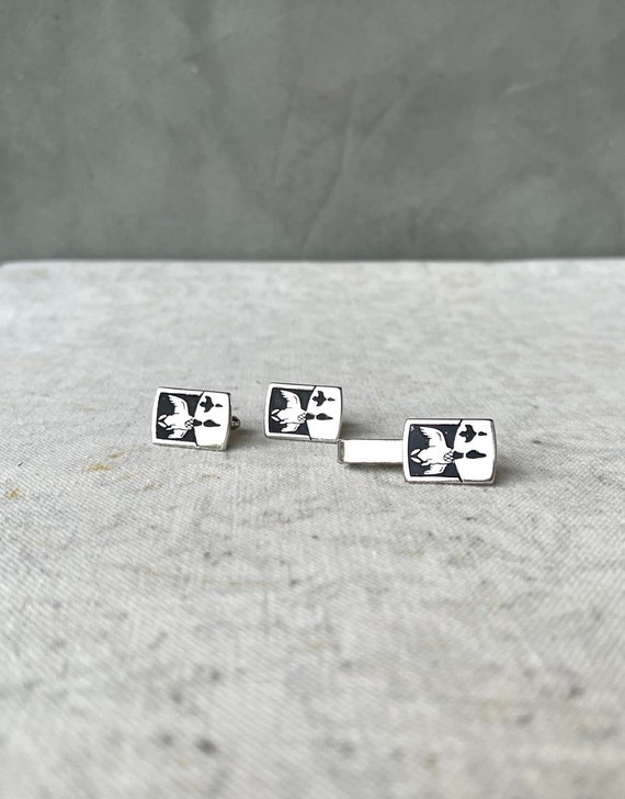 Vintage hickok cufflinks &tie Gem