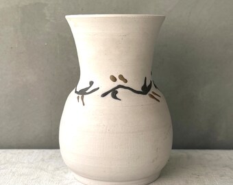 Simple Hand Thrown Decorated Vase