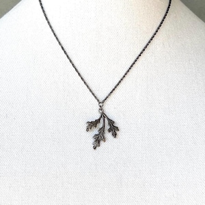 Delicate Grape Leaves Necklace