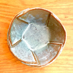 Handmade Seafoam Green Folded Bowl