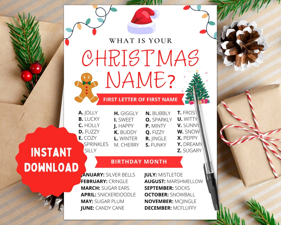 What Is Your Christmas Name