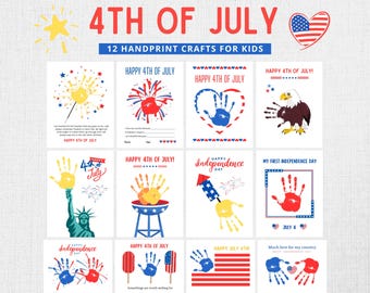 4th of July Handprint Art | Patriotic Kids Craft (Digital Download)