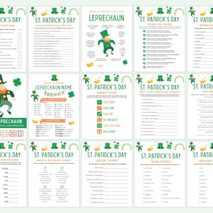 35 St. Patrick's Day Games | Printable Party Bundle (Kids, Teens, Adults) image 2