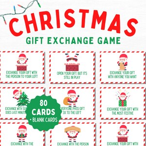 Jogo de troca de presentes de Natal | Jogo de troca de presentes | Jogos divertidos de Natal | Jogos de festa de Natal | Jogo de Natal | Jogo de Natal para impressão