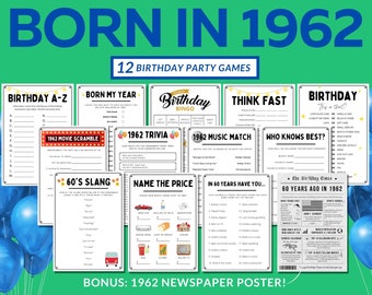 60th printable games etsy