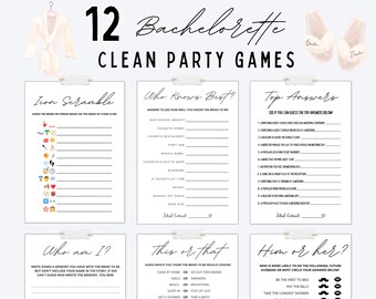 Clean Bachelorette Games | Bachelorette Party Games | Bachelorette Games Bundle | Bachelorette Games Classy | Bachelorette Games Printable