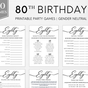80th Birthday Newspaper Sign, 80th Birthday Gift for Men or Women