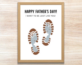 Fathers Day Footprint Craft | Fathers Day Craft | Fathers Day for Kids | Fathers Day Footprint Art | All About Dad | Fathers Day Keepsake