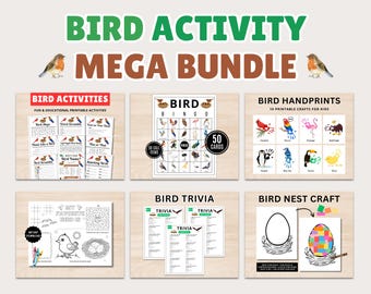 Bird Activity Mega Bundle | Games, Trivia, Crafts (Digital Download)