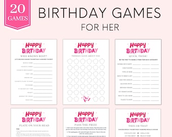 Birthday Games for Her | Birthday Games | Birthday Games for Her Adult | Birthday Party Games | Birthday Games for Girls | Printable Games
