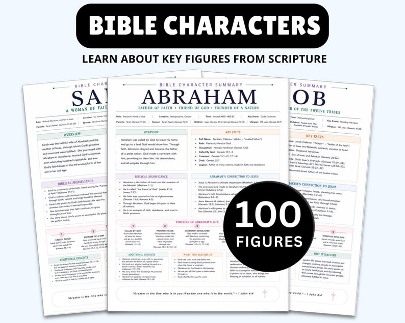 MEGA Guías de Estudio Bíblico: Resúmenes de toda la Biblia (Imprimibles) imagen 3