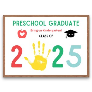 Preschool Graduation Craft | Last Day of School Craft | Last Day of PreSchool | Preschool Graduation Keepsake | Preschool Handprint Craft
