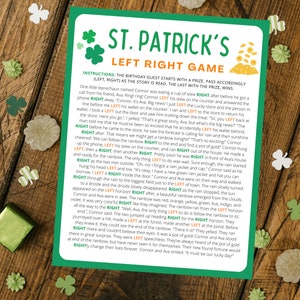 St. Patrick's Left Right Game | Geef de prijs door | St. Patrick's Day-spellen | Sinterklaasspel | St. Patrick's Day Spelletjes voor volwassenen Kids School