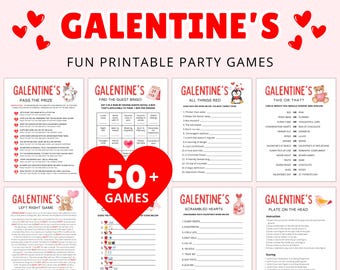 Galentine's Games: 50 Valentine's Party Games for Ladies (Printable)