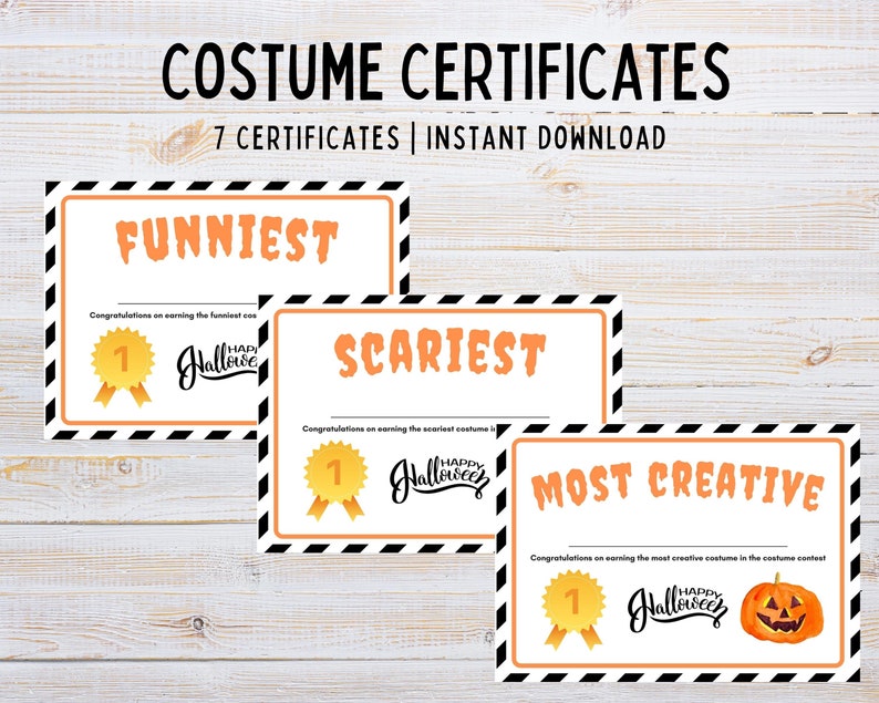 Halloween Costume Contest Kit | Printable Ballots and Awards (digital ...