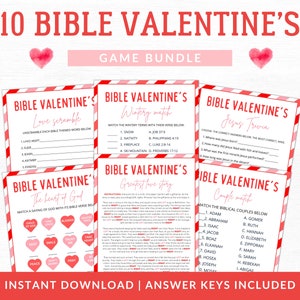 Valentine's Bible Games Valentine's Church Games Valentine's Party ...