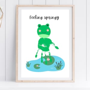 Spring Handprint Craft | Spring Craft for Kids | Spring Craft Classroom Pre K | Spring Art for Kids | Spring Handprint Art | Printable Craft