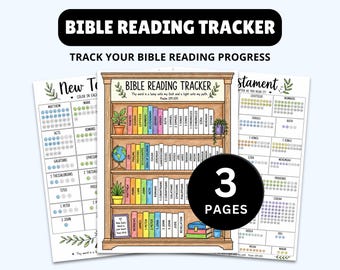 Bijbelleestracker: Books of the Bible-kleurentracker (afdrukbaar)