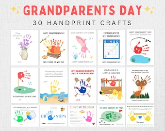 Grandparents Day Handprint Craft | Grandparents Day Craft | Grandparents Day Art Kids | Grandparents Keepsake | Grandparents Day for Kids