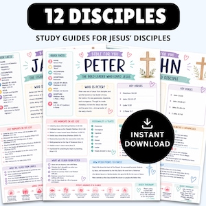 MEGA Guías de Estudio Bíblico: Resúmenes de toda la Biblia (Imprimibles) imagen 11