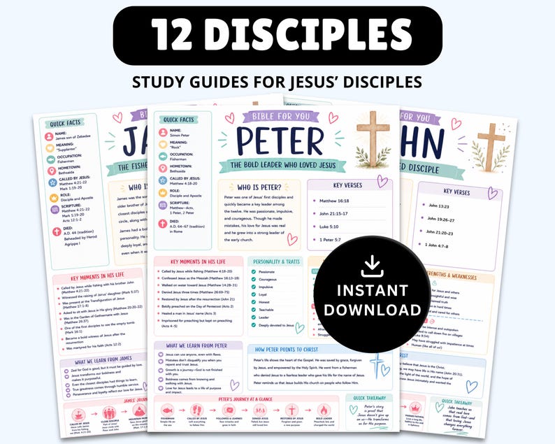 MEGA Guías de Estudio Bíblico: Resúmenes de toda la Biblia (Imprimibles) imagen 11