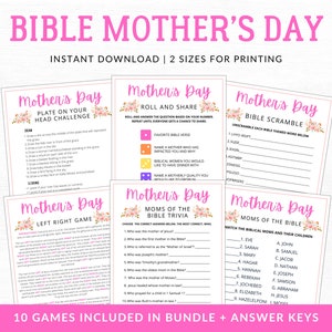 Giochi biblici per la festa della mamma / Madri della Bibbia / Giochi del ministero femminile / Banchetto per la festa della mamma / Giochi biblici / Giochi cristiani per la festa della mamma
