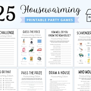 Housewarming Party Games | Housewarming Games | New Home Games | New House Games | Housewarming Party Ideas | Housewarming Games Printable