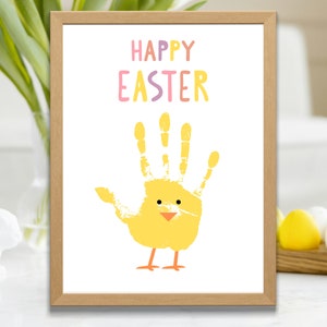 Easter Handprint Craft | Easter Handprint Art | Easter Craft School | Easter Craft Kids | Easter Craft Toddler | Easter Footprint Craft