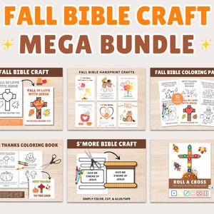 Fall Bible Crafts Mega Bundle: Printable Christian Crafts & Activities (Digital Download